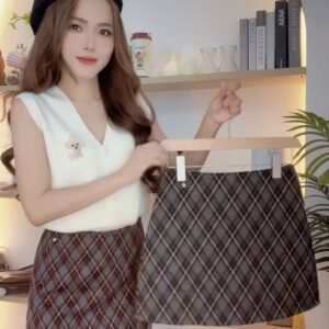 复古菱格·毛呢裤裙 [G154]