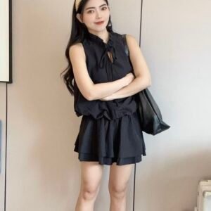 “初恋深温”系带连衣裙[C672]