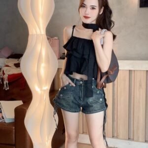 法式轻奢·荷叶吊带[A973]