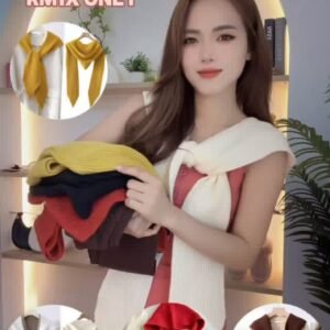 好特别！韩系针织连帽披肩 🥨[G309]