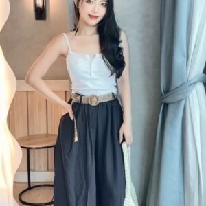 “LB Logo”排扣背心[A766]