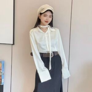 简奢高级感·缎面衬衫[C692]