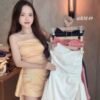 Goddess·缎面抹胸裙 [B345]