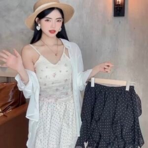 Chiffon Dot Mist Skirt [C429]