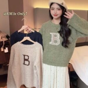 “Vintage B”慵懒毛衣 [A018]