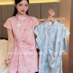 海棠入梦·旗袍套装 [B384]