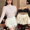 Fleur Cream·Lace Skirt [C402]